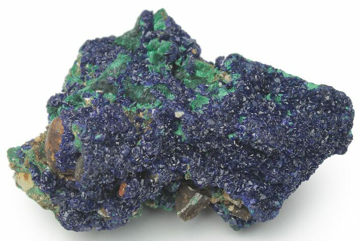 Sparkling Azurite and Malachite Crystal Association - China #217637